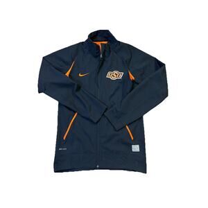 Nike Ohio State Buckeyes Jacket Men’s Small Black Orange Dri-Fit Elite Full Zip